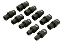 LASER Impact Universal Joint Socket Set 3/8D 10pc"