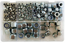 CONNECT Assorted MM Nyloc Steel Nuts Box Qty 220