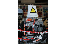 LASER HIGH VOLTAGE SIGN DOUBLE SIDED