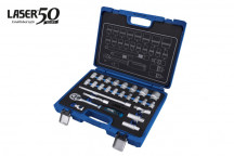 LASER Socket Set 1/2D - 25pc - 50th Anniversary"
