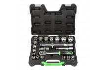 1/2 22 Piece Socket Set 12pt sockets"