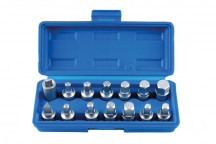 LASER Drain Plug Key Set 3/8D 14pc"