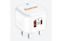 GadJet G-Series 2-Port Power Adapter USB-C + USB-A