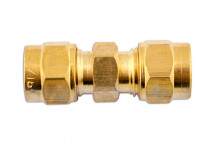 CONNECT Brass Straight Coupling 3/16in. Pk 10