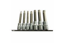 Set Of 7 Torx Bit Sockets 3/8And 1/2""