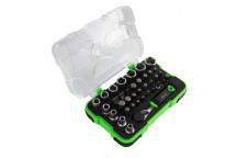 38 Pcs Tool Case With 1/4 Mini Ratchet"