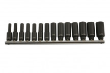LASER Deep Impact Socket Set 1/4D 14pc"