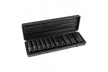 11 Piece 1/2 Hexagonal deep impact Socket set"