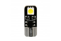 12V T10 Wedge Bulbs 501 LED Bulbs HYPER-LED Bifocus 2smd WHI