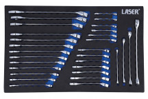 LASER Metric/Stubby/Star Spanner Set 30pc