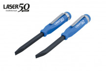 LASER Mini Pry Bar Set with Go Thru Handles & Pocket Clips -