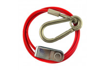 1m x 3mm Red PVC Breakaway Cable