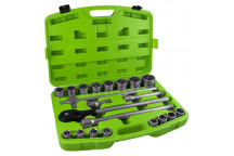 21 Pieces Tool Case With 3/4 Hex Sockets - Zinc Finish"