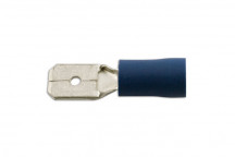 CONNECT 6.3mm Blue Male Blade Terminals (10)