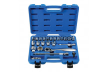 LASER BF Low Profile, Dual Drive  Socket Set 1/2D 24pc"