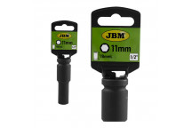 LONG IMPACT SOCKET HEX. 1/2 11MM."