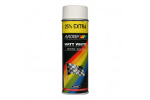 Motip Matt White Spray Paint 500ml