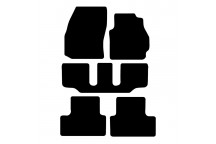 Carpet Mat Set MAZDA 5 2011>  (5 XXL PIECE + 4 CLIPS)