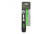 1/4 72-Teeth Ratchet With 12-Point Sockets"