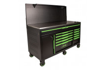11 DRAWERS TOOL TROLLEY WITH PERFORATED PANEL