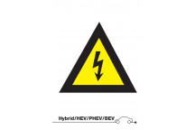 LASER Danger High Voltage Sign (without text)