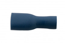 CONNECT Female Fully Ins. Push-On 6.3mm Blue Pack 100