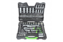 113 Pieces 12-Point Socket Set - Zinc Finish
