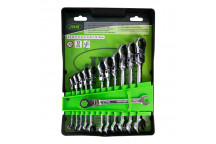 Set Of 12 Flexible Head Ratcheting Combination Spanners