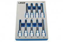 LASER Tamperproof Ribe Bit Set 9pc