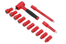 LASER Insulated Socket Set 1/4D 13pc"