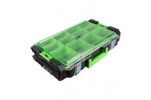 STACKABLE TOOL BOX WITH PARTS ORGANIZER (12 COMPARTMENTS)