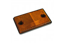 Reflectors Rectangle AMBER 75mm x 46mm Self Adhesive (2)
