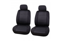 Carpoint Seat Cover Set Front Paris 4Pieces Black/Grey