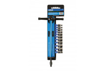 LASER Alldrive Ratchet T Handle Set 11pc 1/4D"