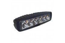 10-30V 18W LED Worklamp Slimline - 6x3W 1400lm SPOT IP67