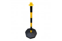 Yellow/Black Plastic Post