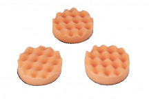 CONNECT Polishing Corrugated Velcro Orange Pad 3pc