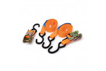 Pair Of 700Kg Ratchet Strap & Hooks