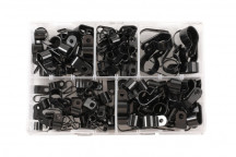 CONNECT Assorted Nylon P Clips 160pc