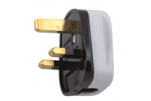 CONNECT High Impact White Plug Tops 13-Amp Pack 10