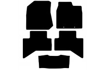 Rubber Mat Set ISUZU D-MAX 2012>  (5XL PIECE + 4 CLIP