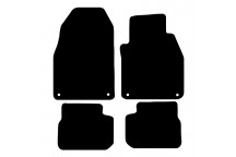 Carpet Mat Set Saab 9-3 2002> (4 Clips)