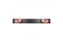Trailer Towing Bar With 2 Rear Lights An 2 Triangular Reflec