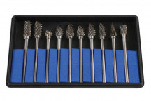 LASER Tungsten Carbide Burr Set 10pc