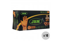 (SINGLE) X-Large Orange Diamond Grip Nitrile Gloves 7ml