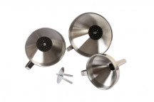 LASER Stainless Steel Funnel Set 3 pc Metal