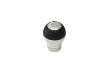 Gear Knob alu/black Round