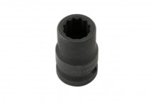 LASER Impact Socket Bi Hex 13mm 1/2D"