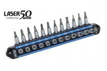 LASER LocSoc Bit Socket Set 1/4D - 24pc - 50th Anniversary"