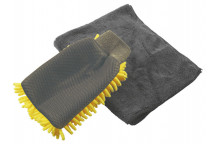 CONNECT Microfibre Wash Mitt 2pc
